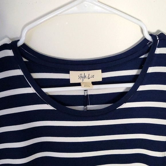 NWT Style & Co Printed A-Line Dress - Picture 3 of 6